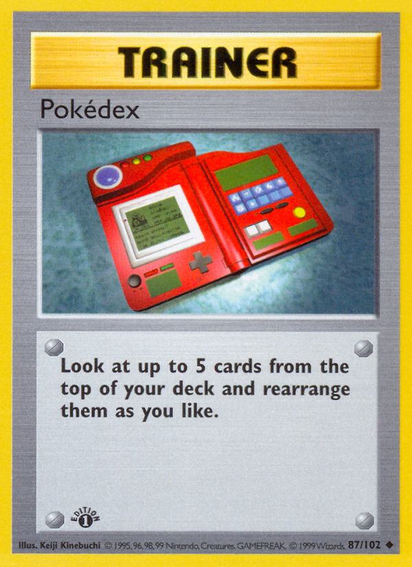 Pokedex (87/102) (Shadowless) [Base Set 1st Edition] | Nerdhalla Games