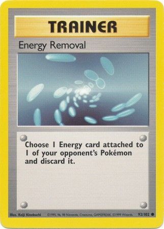 Energy Removal (92/102) [Base Set Unlimited] | Nerdhalla Games