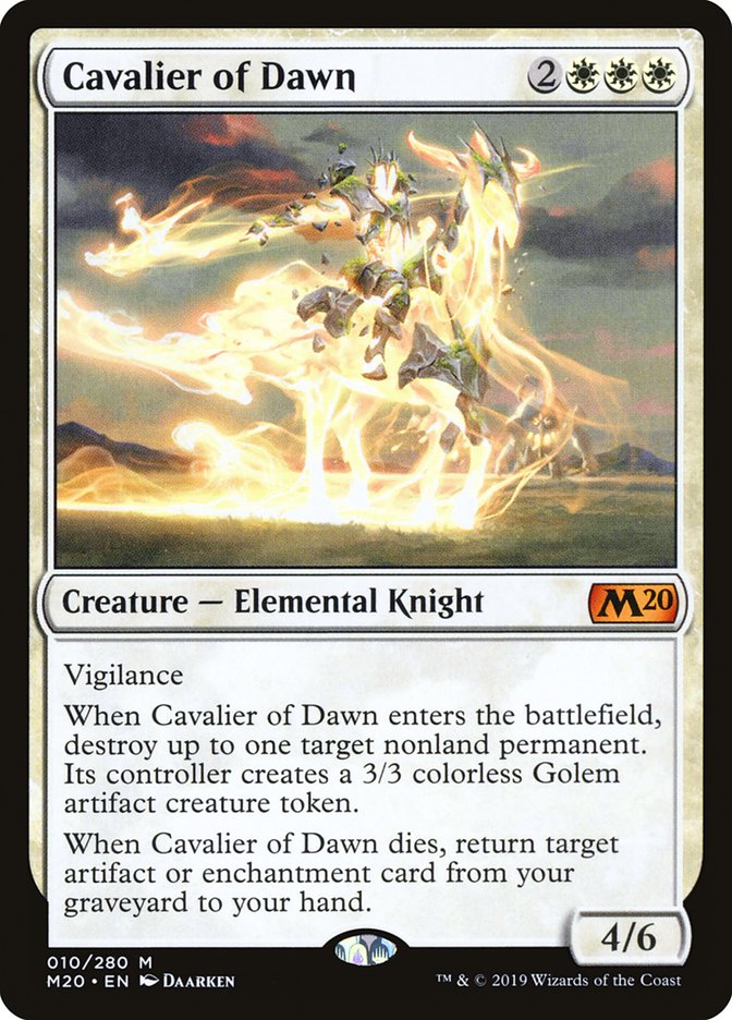 Cavalier of Dawn [Core Set 2020] | Nerdhalla Games