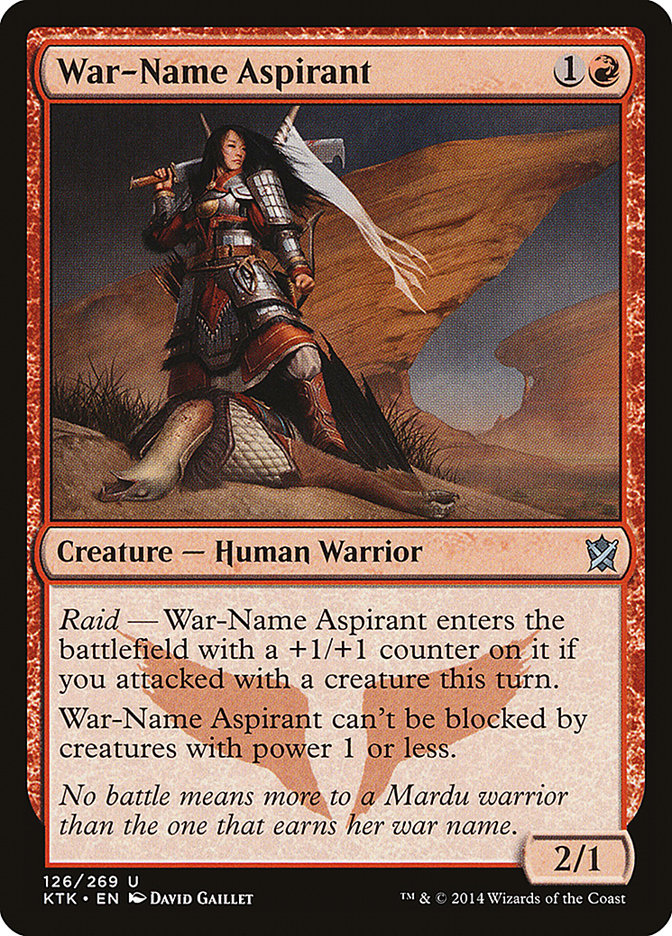 War-Name Aspirant [Khans of Tarkir] | Nerdhalla Games