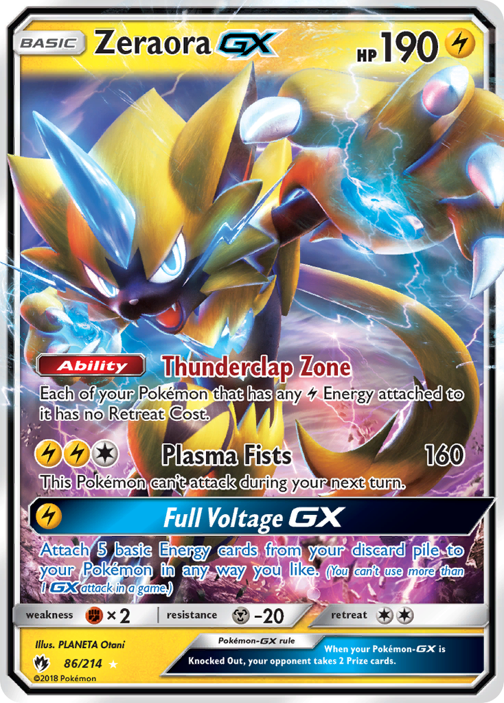 Zeraora GX (86/214) [Sun & Moon: Lost Thunder] | Nerdhalla Games