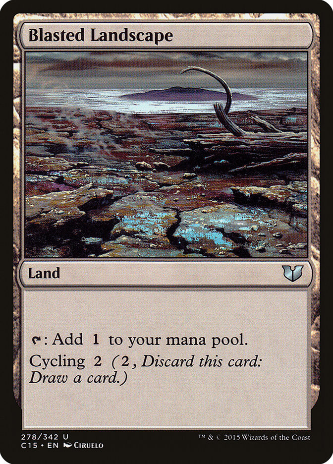 Blasted Landscape [Commander 2015] | Nerdhalla Games