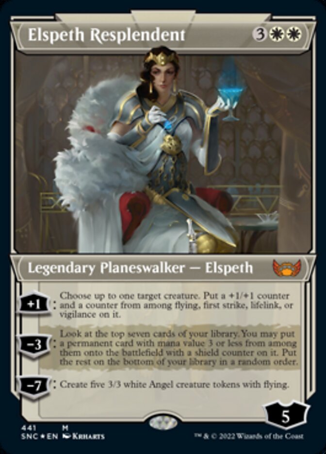 Elspeth Resplendent (Showcase Art Deco Foil Etched) [Streets of New Capenna] | Nerdhalla Games