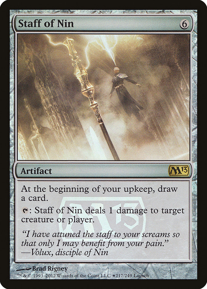 Staff of Nin [Magic 2013 Prerelease Promos] | Nerdhalla Games