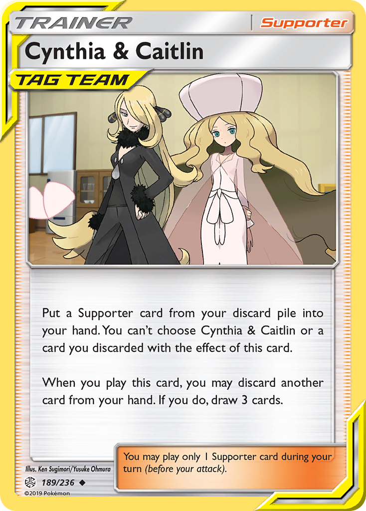 Cynthia & Caitlin (189/236) [Sun & Moon: Cosmic Eclipse] | Nerdhalla Games