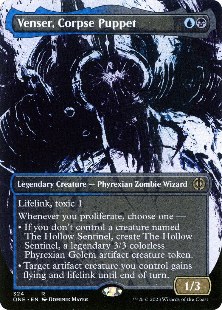 Venser, Corpse Puppet (Borderless Ichor) [Phyrexia: All Will Be One] | Nerdhalla Games