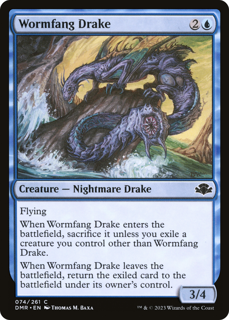 Wormfang Drake [Dominaria Remastered] | Nerdhalla Games