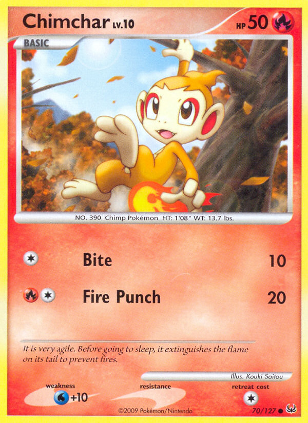 Chimchar (70/127) [Platinum: Base Set] | Nerdhalla Games