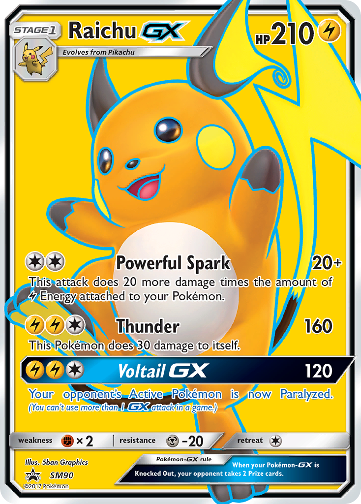 Raichu GX (SM90) [Sun & Moon: Black Star Promos] | Nerdhalla Games