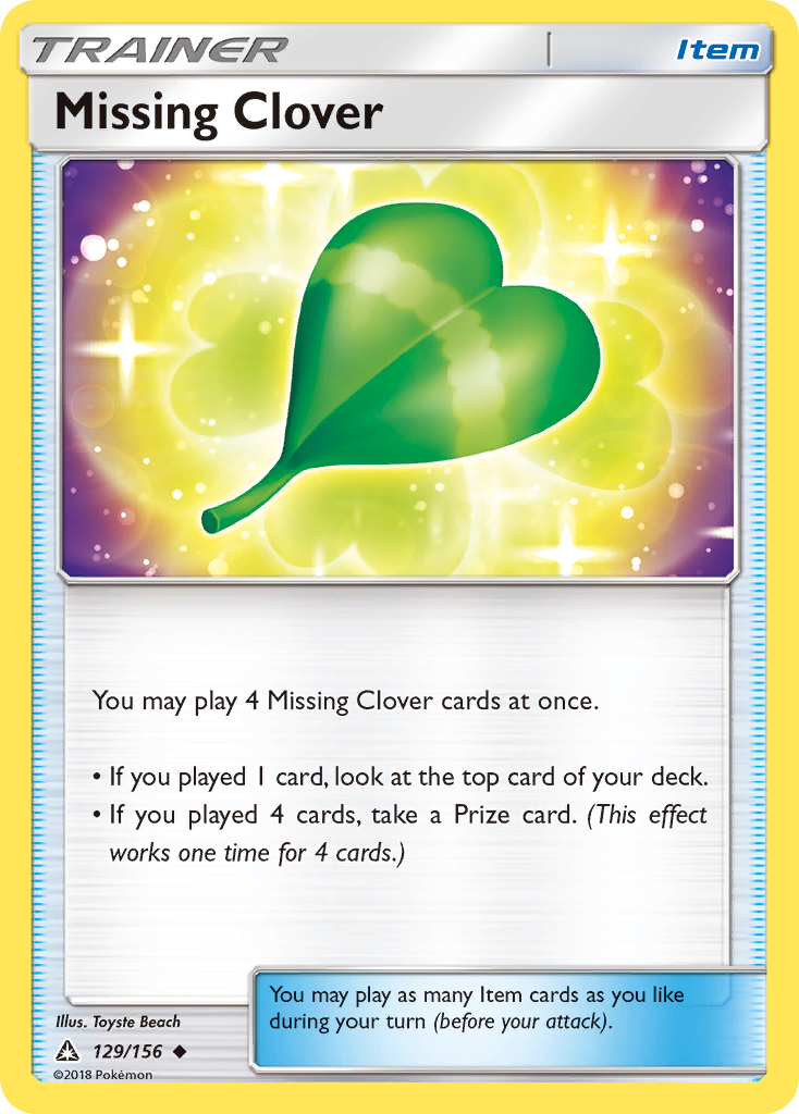 Missing Clover (129/156) [Sun & Moon: Ultra Prism] | Nerdhalla Games