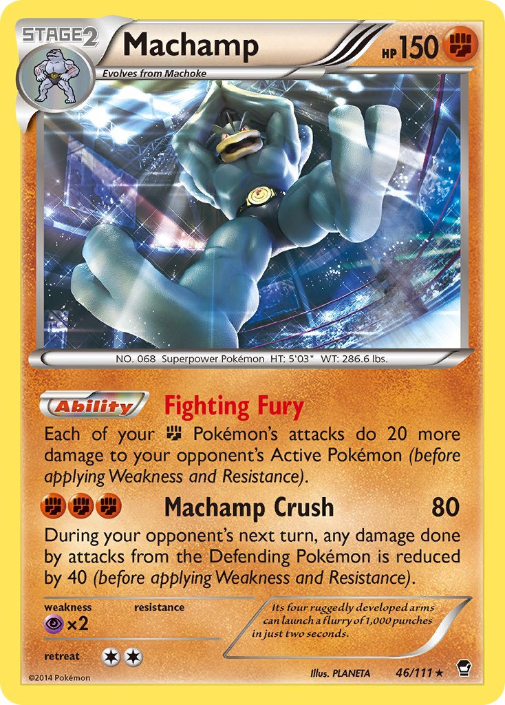 Machamp (46/111) (Cosmos Holo) (Blister Exclusive) [XY: Furious Fists] | Nerdhalla Games