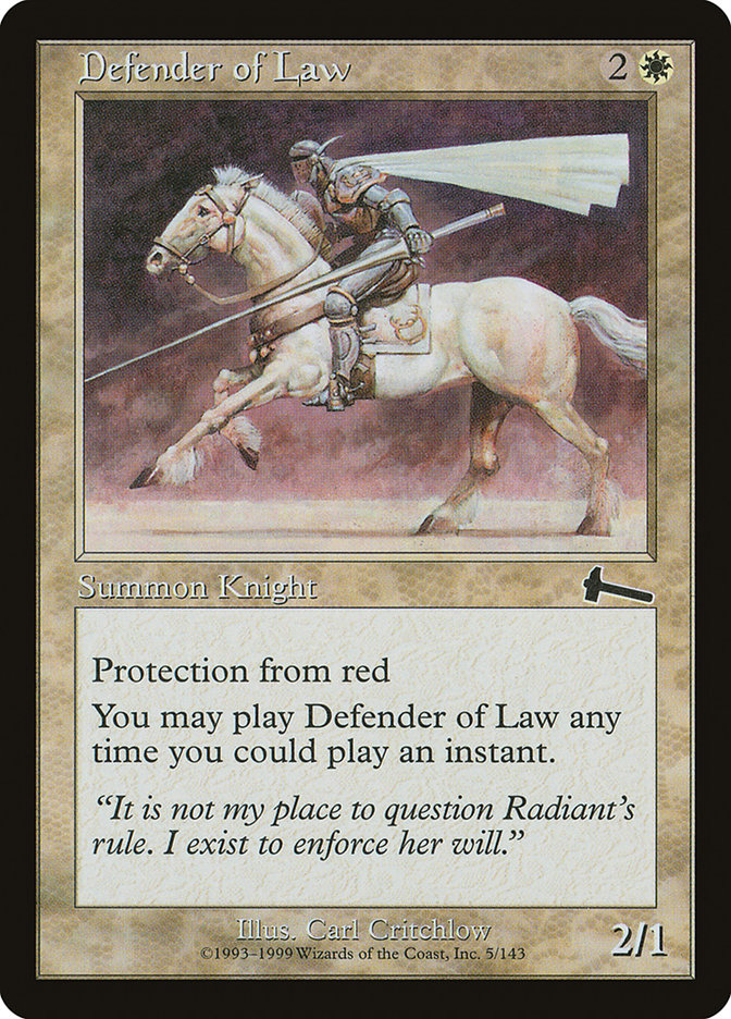 Defender of Law [Urza's Legacy] | Nerdhalla Games