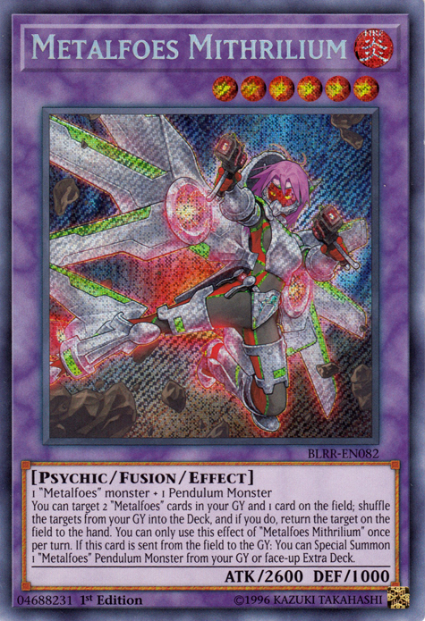 Metalfoes Mithrilium [BLRR-EN082] Secret Rare | Nerdhalla Games