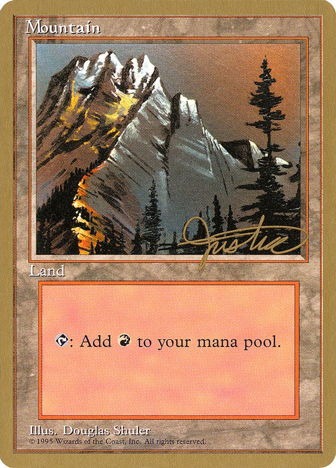 Mountain (mj373) (Mark Justice) [Pro Tour Collector Set] | Nerdhalla Games