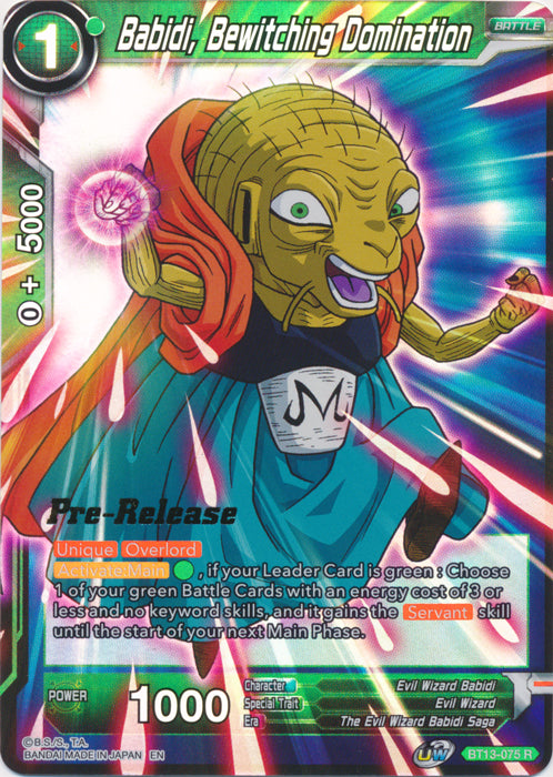 Babidi, Bewitching Domination (BT13-075) [Supreme Rivalry Prerelease Promos] | Nerdhalla Games