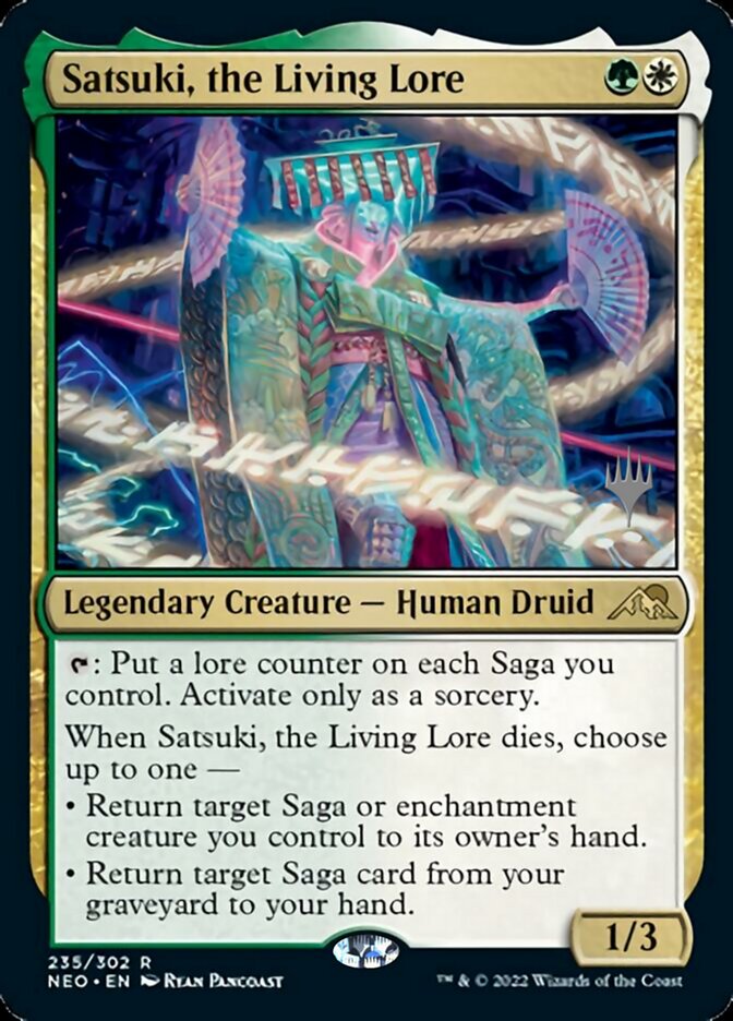 Satsuki, the Living Lore (Promo Pack) [Kamigawa: Neon Dynasty Promos] | Nerdhalla Games