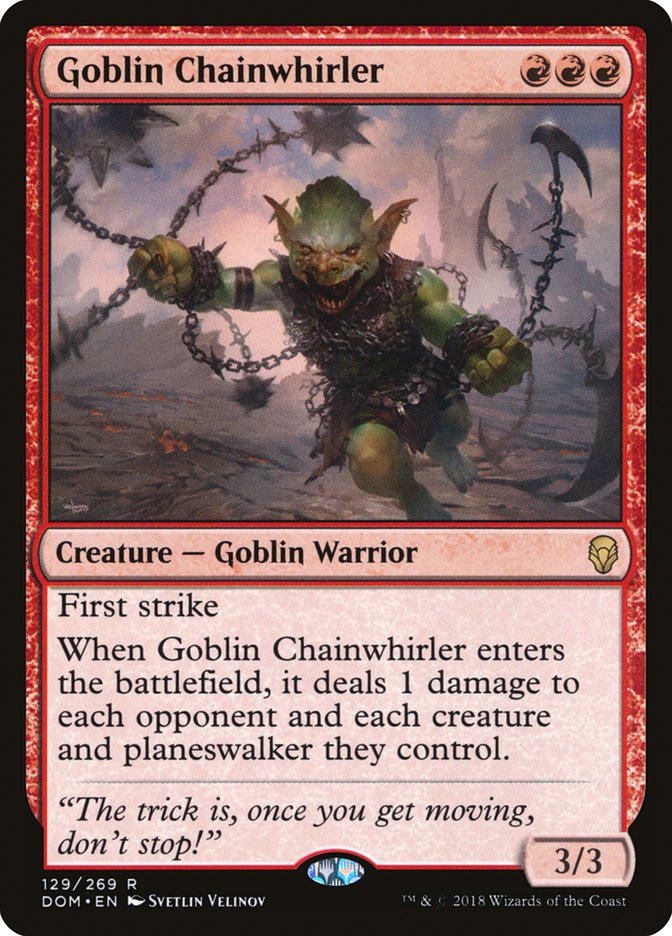 Goblin Chainwhirler [Dominaria] | Nerdhalla Games