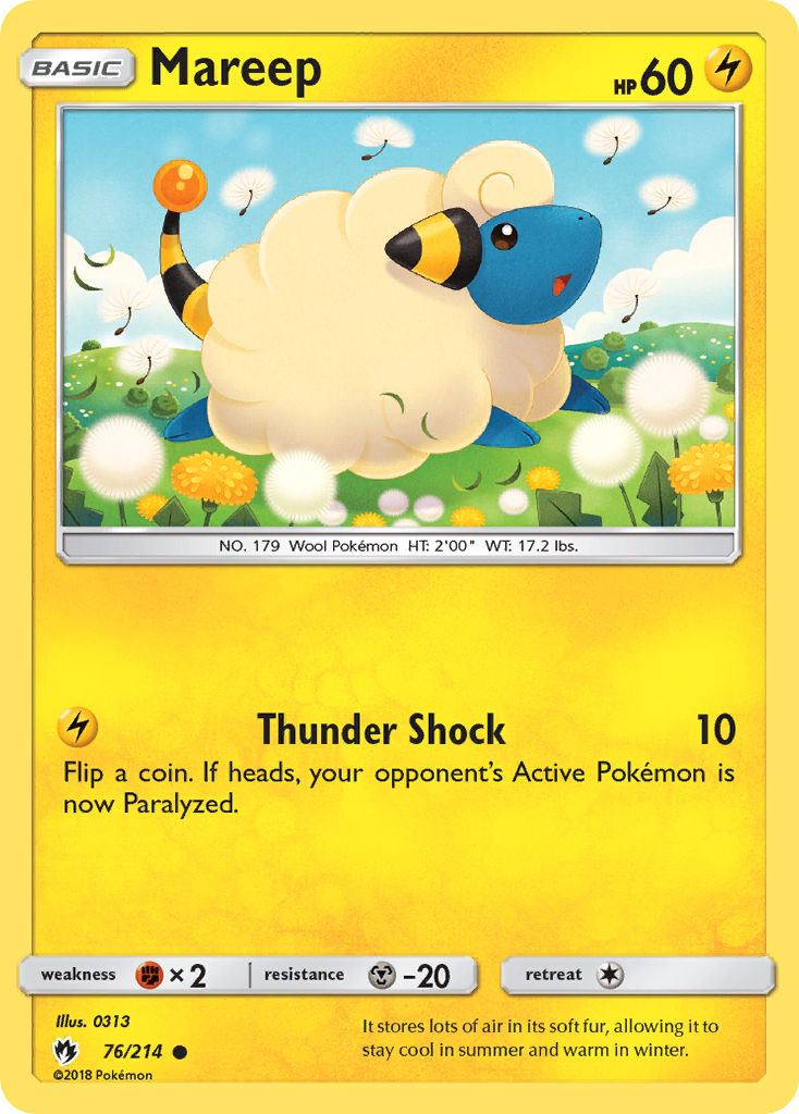 Mareep (76/214) [Sun & Moon: Lost Thunder] | Nerdhalla Games