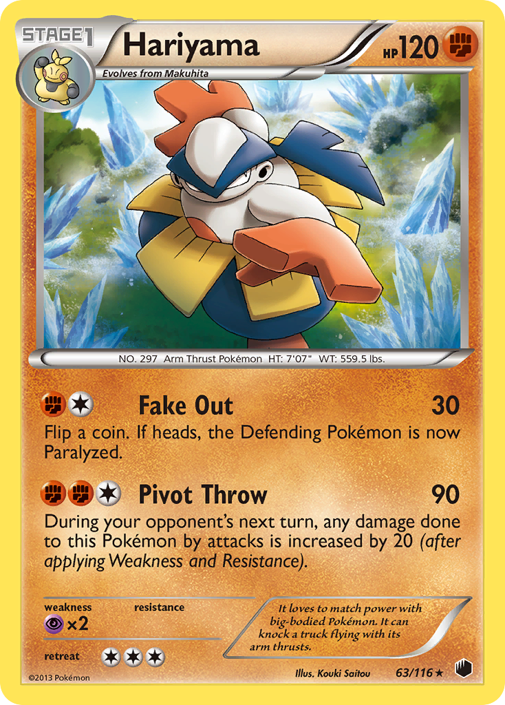 Hariyama (63/116) [Black & White: Plasma Freeze] | Nerdhalla Games