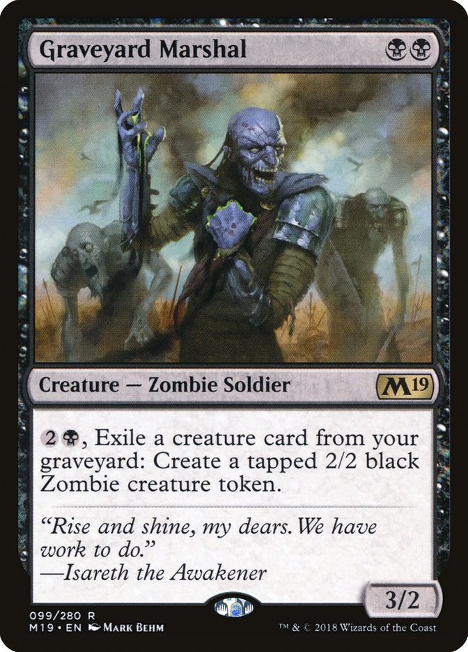 Graveyard Marshal [Core Set 2019] | Nerdhalla Games