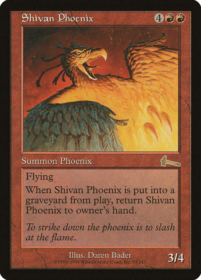 Shivan Phoenix [Urza's Legacy] | Nerdhalla Games