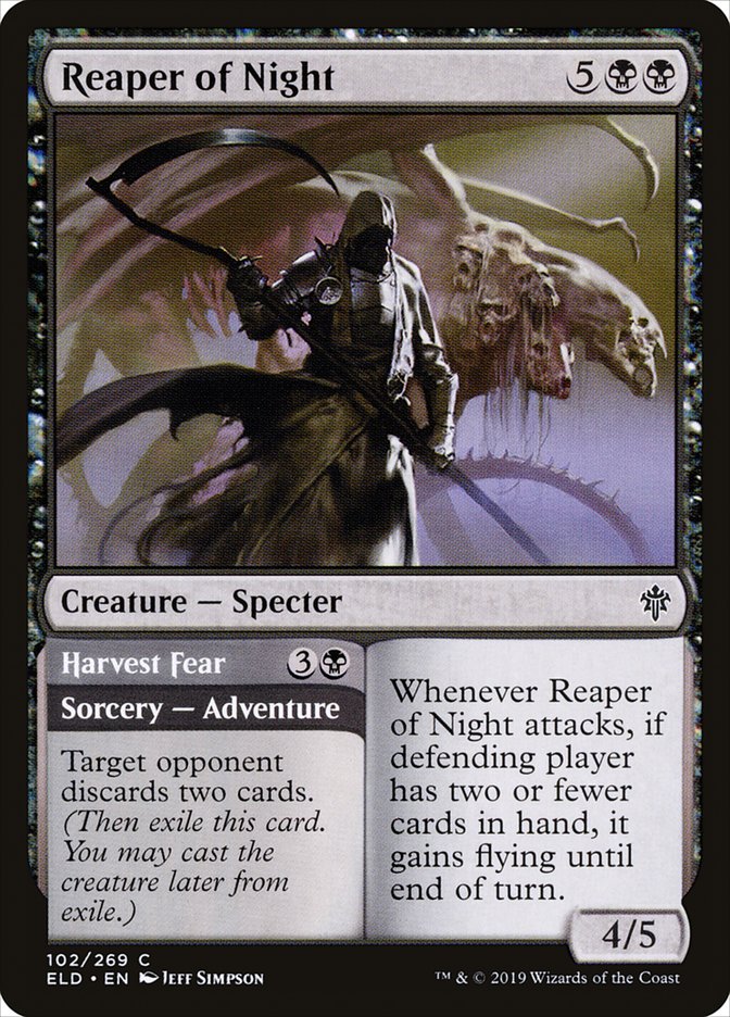 Reaper of Night // Harvest Fear [Throne of Eldraine] | Nerdhalla Games