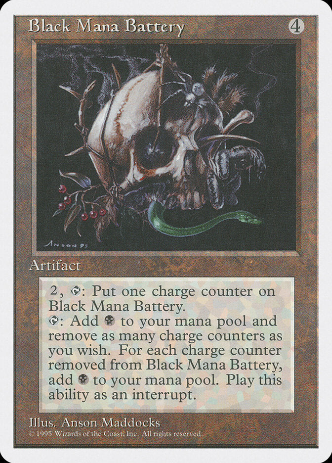 Black Mana Battery [Fourth Edition] | Nerdhalla Games