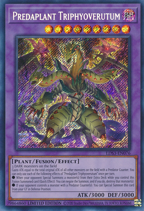 Predaplant Triphyoverutum [LDS3-EN076] Secret Rare | Nerdhalla Games