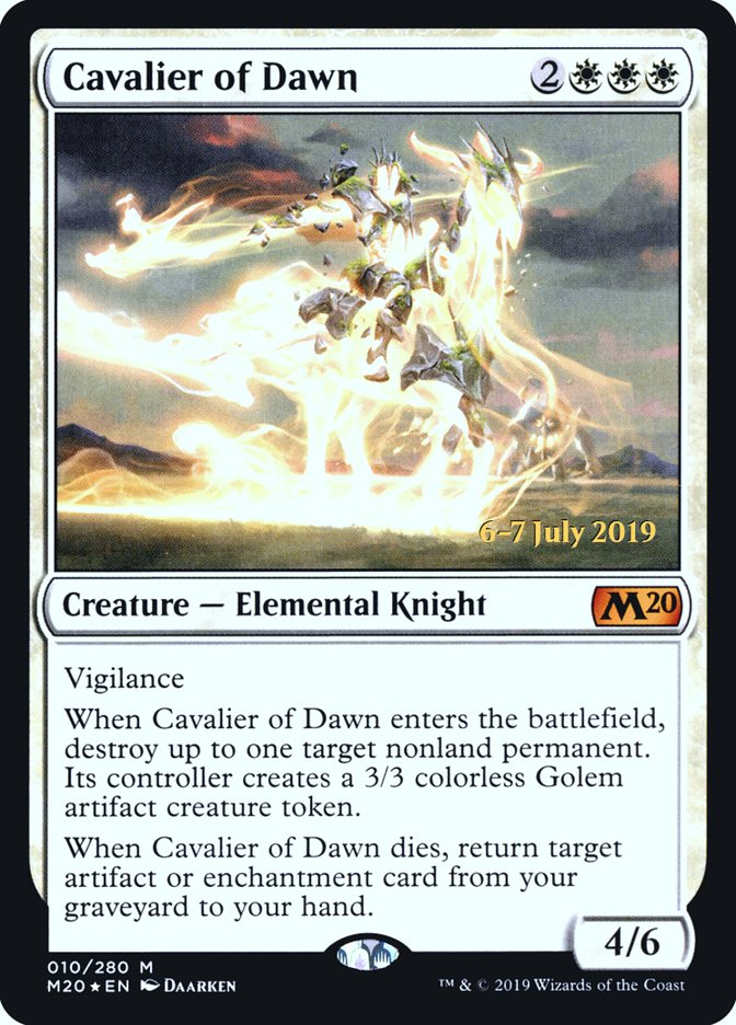 Cavalier of Dawn  [Core Set 2020 Prerelease Promos] | Nerdhalla Games