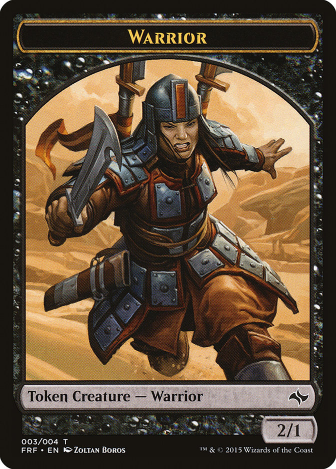 Warrior [Fate Reforged Tokens] | Nerdhalla Games