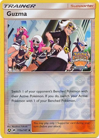 Guzma (115a/147) (Regional Championship Promo Staff) [Sun & Moon: Burning Shadows] | Nerdhalla Games