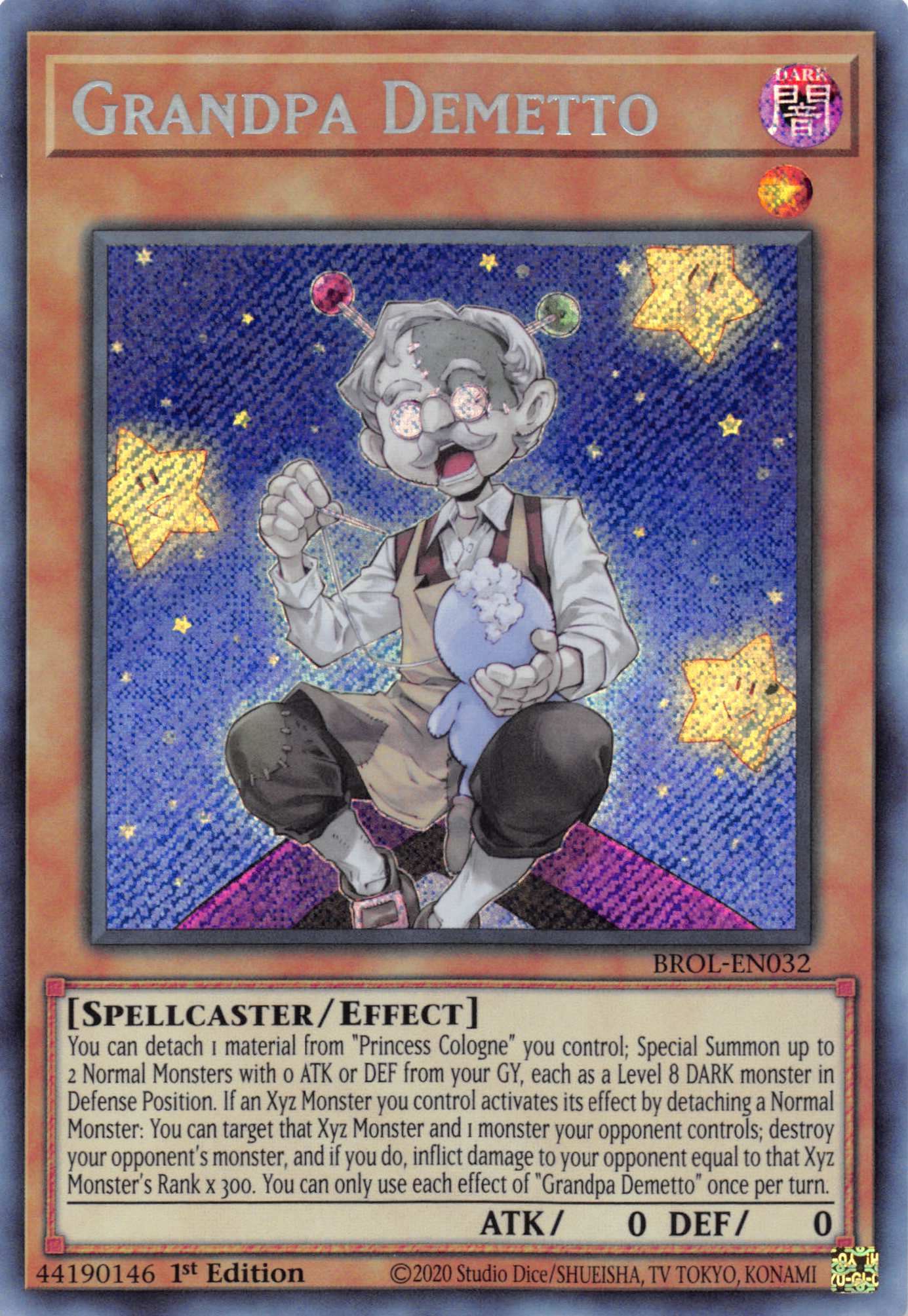 Grandpa Demetto [BROL-EN032] Secret Rare | Nerdhalla Games