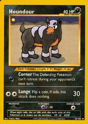 Houndour (43/105) [Neo Destiny Unlimited] | Nerdhalla Games