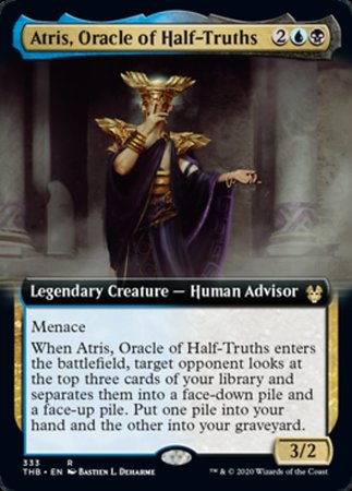 Atris, Oracle of Half-Truths (Extended Art) [Theros Beyond Death] | Nerdhalla Games