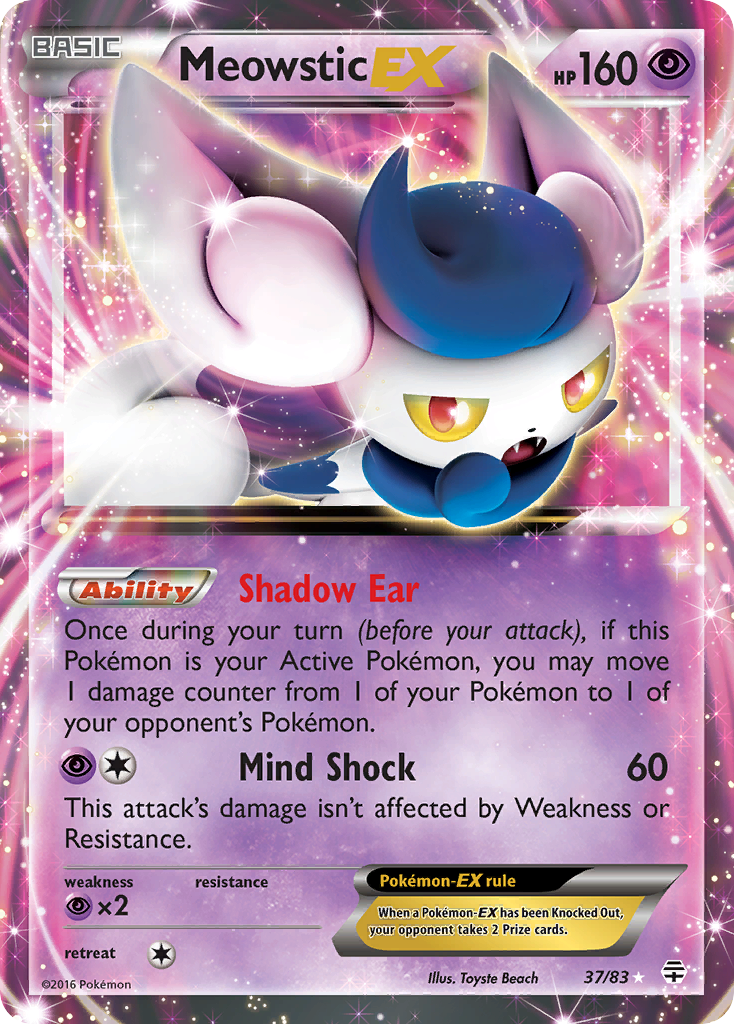 Meowstic EX (37/83) [XY: Generations] | Nerdhalla Games