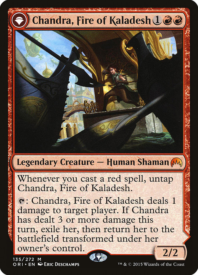 Chandra, Fire of Kaladesh // Chandra, Roaring Flame [Magic Origins] | Nerdhalla Games