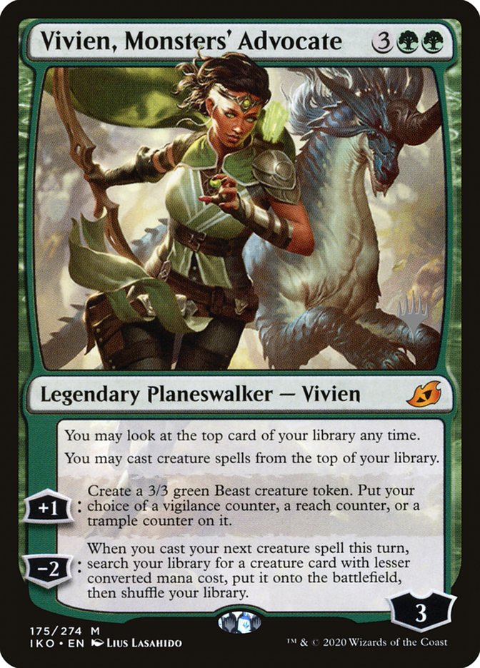 Vivien, Monsters' Advocate (Promo Pack) [Ikoria: Lair of Behemoths Promos] | Nerdhalla Games