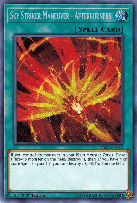 Sky Striker Maneuver - Afterburners! [DASA-EN031] Secret Rare | Nerdhalla Games