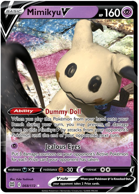 Mimikyu V (068/172) [Sword & Shield: Brilliant Stars] | Nerdhalla Games