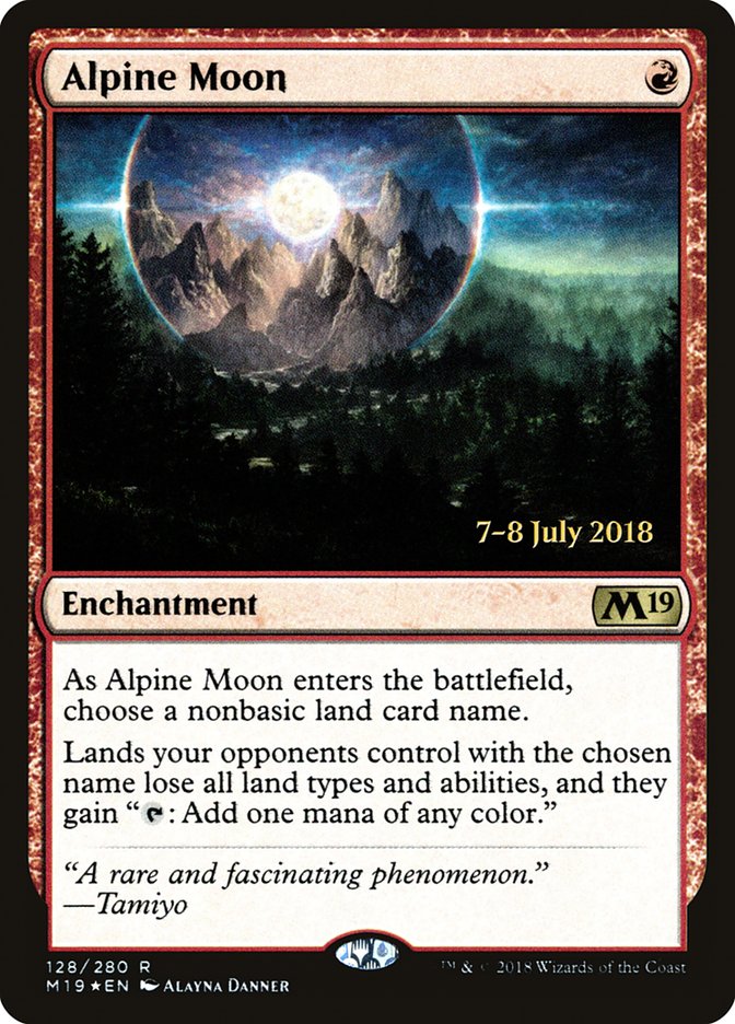 Alpine Moon  [Core Set 2019 Prerelease Promos] | Nerdhalla Games