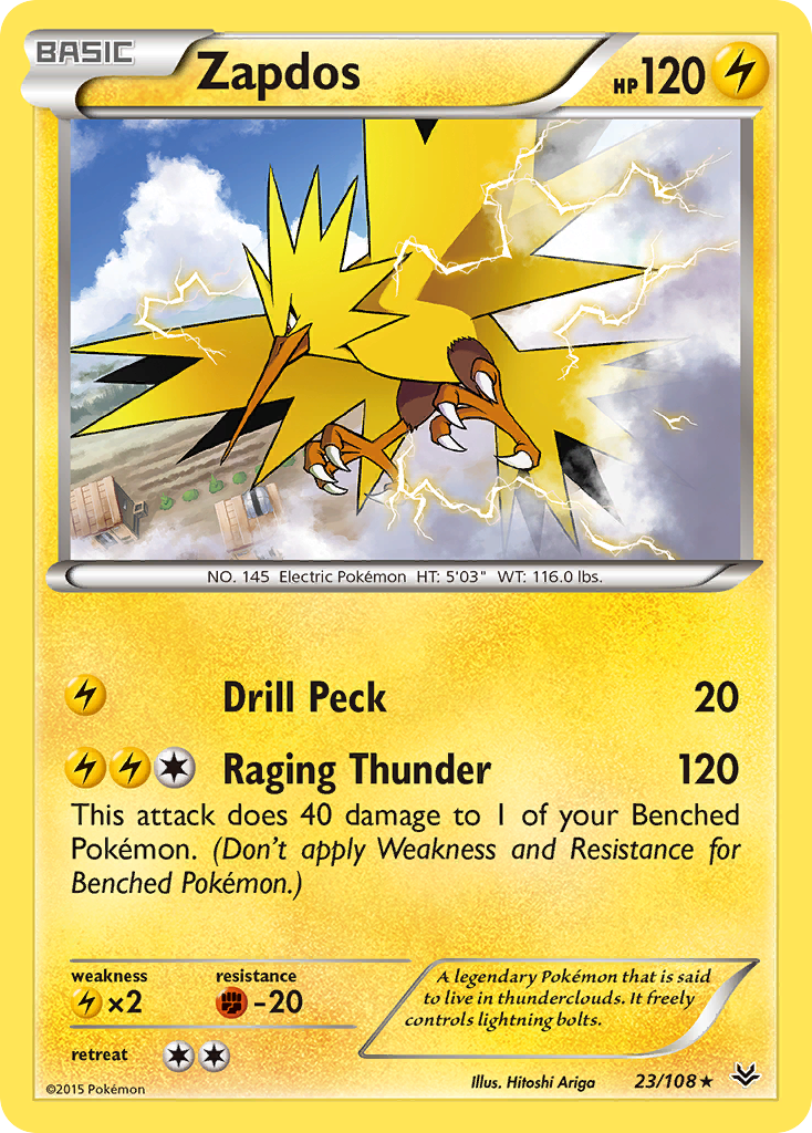 Zapdos (23/108) [XY: Roaring Skies] | Nerdhalla Games