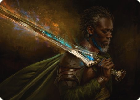 Anduril, Flame of the West Art Card [The Lord of the Rings: Tales of Middle-earth Art Series] | Nerdhalla Games