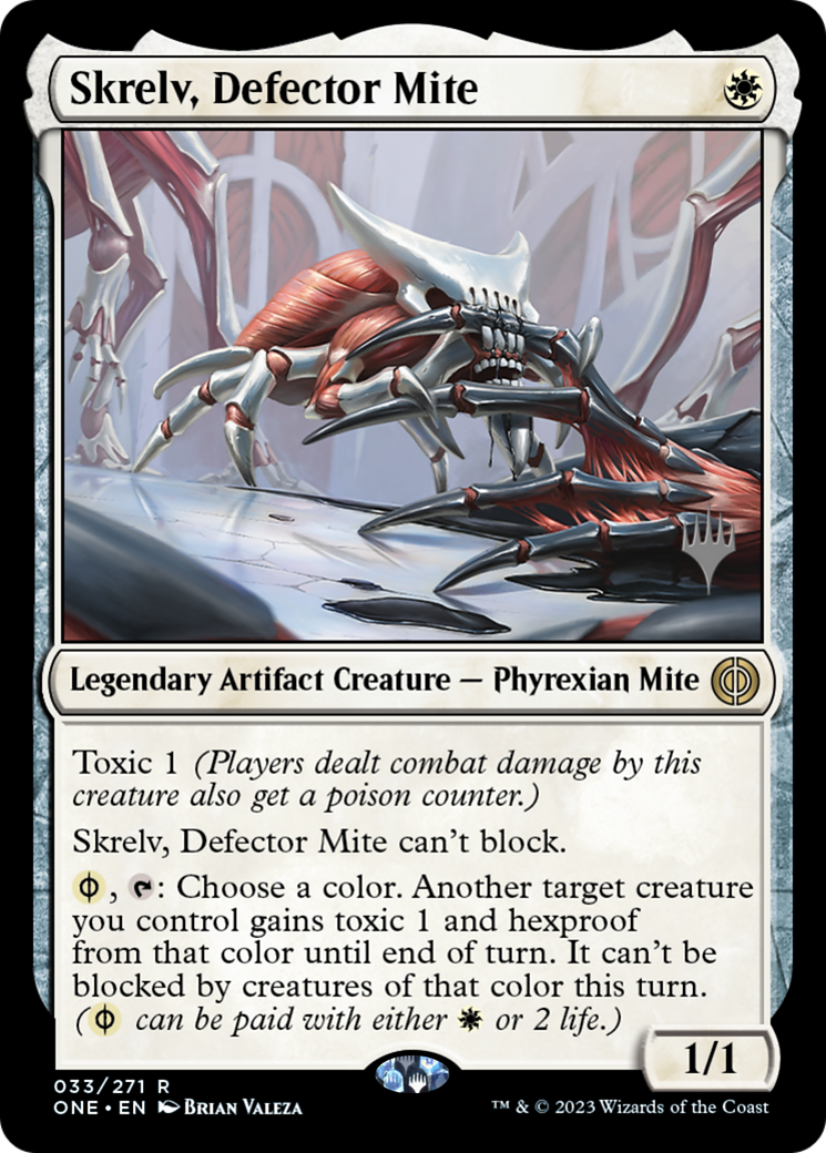 Skrelv, Defector Mite (Promo Pack) [Phyrexia: All Will Be One Promos] | Nerdhalla Games