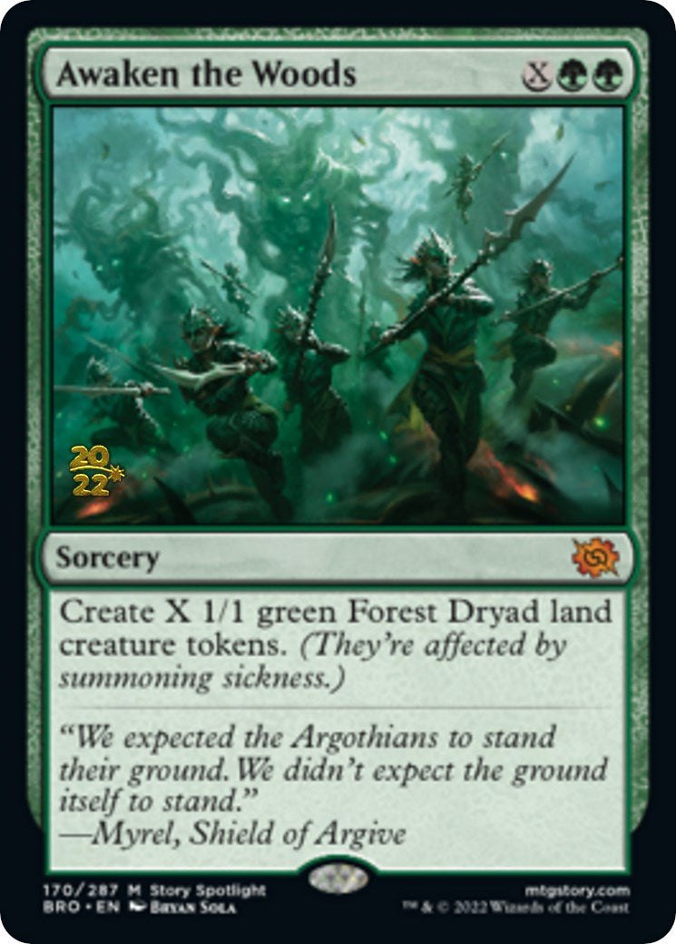 Awaken the Woods [The Brothers' War: Prerelease Promos] | Nerdhalla Games