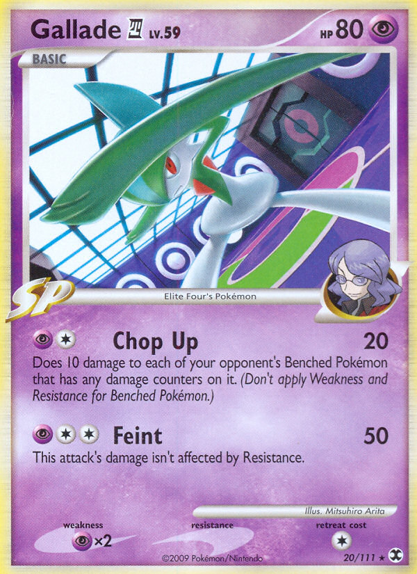 Gallade (20/111) [Platinum: Rising Rivals] | Nerdhalla Games