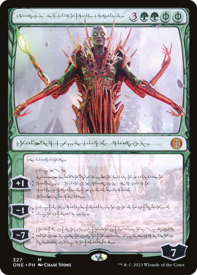 Nissa, Ascended Animist (Phyrexian) [Phyrexia: All Will Be One] | Nerdhalla Games