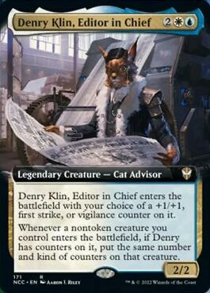 Denry Klin, Editor in Chief (Extended Art) [Streets of New Capenna Commander] | Nerdhalla Games