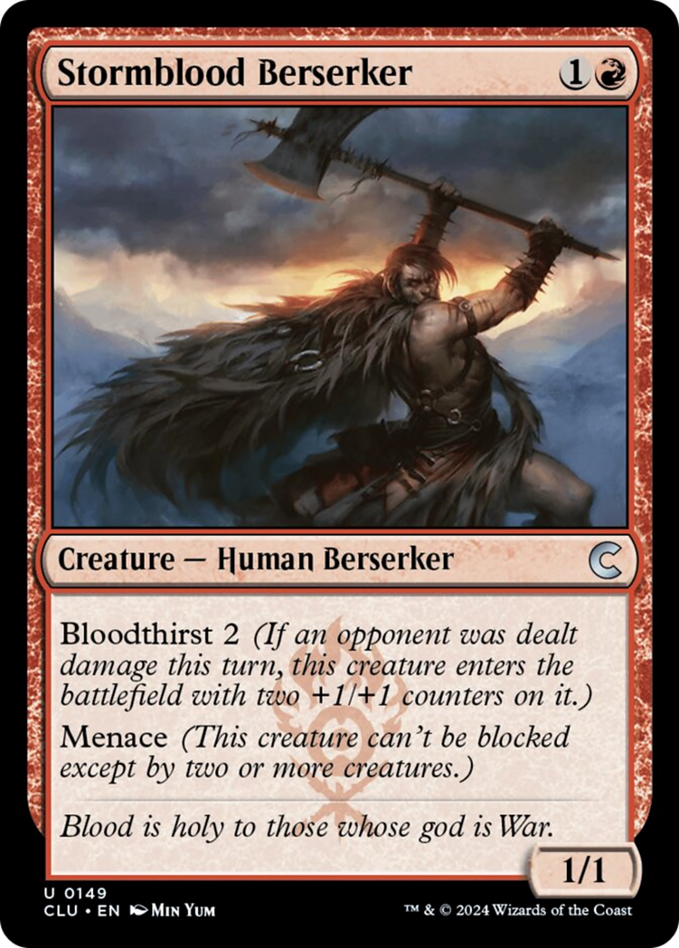 Stormblood Berserker [Ravnica: Clue Edition] | Nerdhalla Games