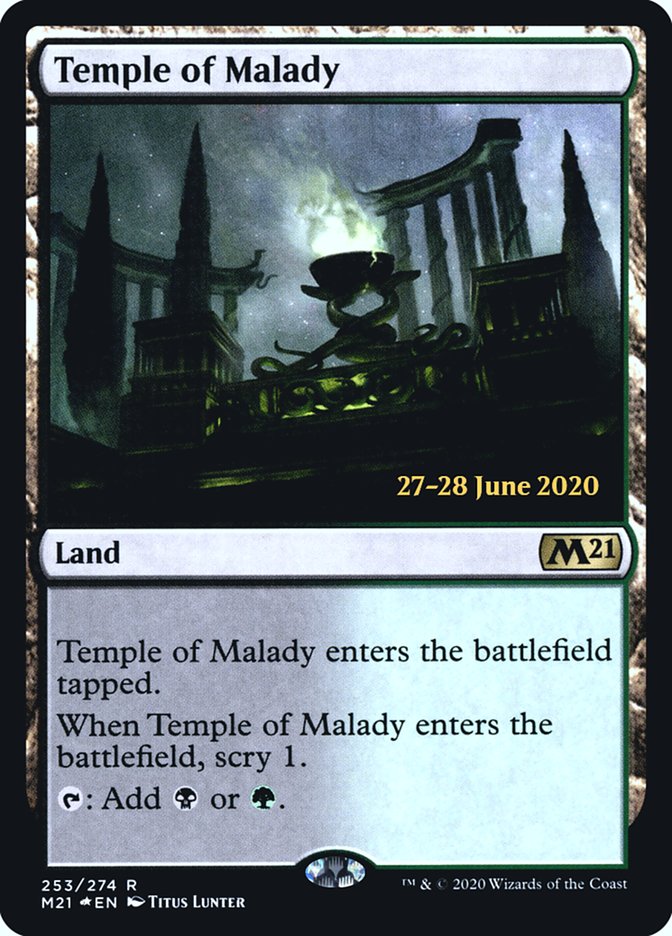 Temple of Malady  [Core Set 2021 Prerelease Promos] | Nerdhalla Games