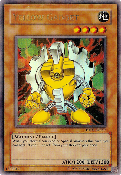 Yellow Gadget [HL07-EN006] Parallel Rare | Nerdhalla Games